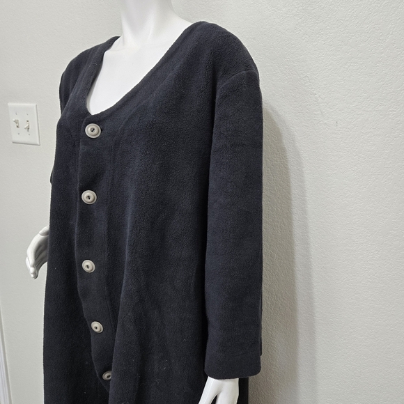 Blue Fish Black Button-Up Coat Size XL - Picture 11 of 14